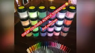 VERY CHEAP/AFFORDABLE COLORED ACRYLIC POWDERS