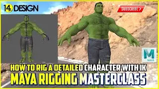 Maya Masterclass - How to rig a detailed character in Maya - Part 1, and importing into Game Engines