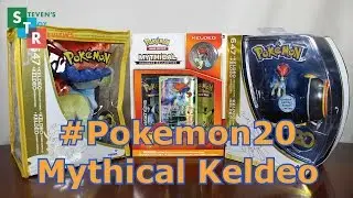 Pokemon 20th Anniversary Keldeo Collection Box, Figure, and Plush October 2016 #Pokemon20