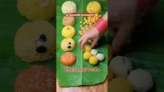 Navratri 9 Days Prasadam Thali😋 నవరాత్రికి 9 ప్రసాదాలు - Which is ur favourite?🤔 #sweet #dussehra