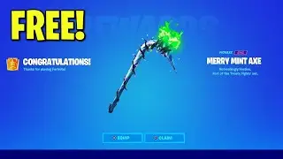 How to GET MINTY AXE PICKAXE for FREE! (Free Merry Mint Axe in Fortnite)