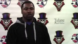 Voodoo LB Alvin Ray Jackson at Media Day- Feb 26
