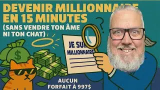 Devenir millionnaire en 15 minutes (sans vendre ton &acirc;me ni ton chat)
