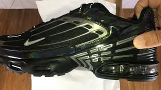 Nike Air Max Plus 3 Black Deep Royal Blue Metallic Cool Grey Unboxing and On Feet