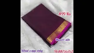 Mysore Silk sarees with Blouse offer sale 899 Rs ship Extra online payment only what'sapp 9688756762