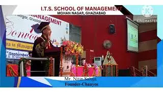 Mr. Nitin Saluja, Founder Chaayos as Chief Guest during Convocation Ceremony of PGDM (2022-24 Batch)