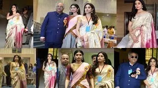 Saree Not Sorry: Janhvi Kapoor Pays Homage to Sridevi at National Awards