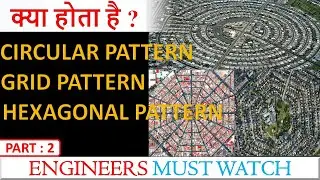 WHAT IS CIRCULAR, GRID & HEXAGONAL ROAD PATTERN BY CIVIL GURUJI