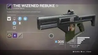 Destiny 2 weapon review-The Wizened Rebuke