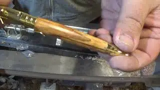 точение по дереву: СОСНОВАЯ РУЧКА ИЗ СПАЛЕННОГО ХЬЮНА!!!