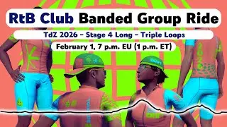 Tour de Zwift - Stage 4 Long - Banded Community Ride (join link in the description)