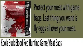 Koola Buck Blood Red Hunting Game/Meat Bags