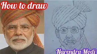 How to draw Narendra Modi || Easy step-by-step || sketch drawing 🔥❤️