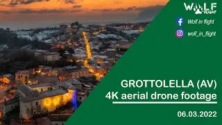 Grottolella (AV) - Castello Macedonio - 4K aerial drone footage