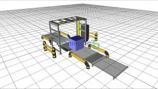 Pallet Wrapper Simulation using iAnimate3D