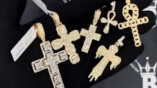NEW Real Diamond Cross Pendants | Hip Hop Style Bling Bling Jewelry