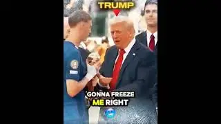 Trump meets footballers&hellip; gets every name WRONG and ROASTS them?! 😭⚽ #trump #football #fyp #funny
