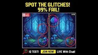 99% Will FAIL! ❌ Spot the Difference IQ Test #live #findthedifference #shortsfeed