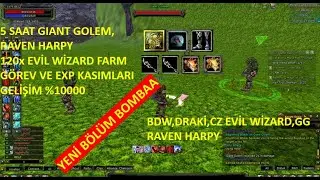 SIFIRDAN BP SERİSİ ZERO BÖLÜM 7 | 5 SAAT #GG FARM & #RAVEN HARPY  & #GÖREV  | #FARM #KNIGHT ONLINE