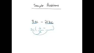 Factoring Out the GCF