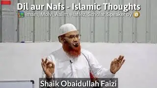 Dil aur Nafs - Islamic thoughts - imam, Molvi, Aalim, Haffez, Scholar by 🧭 Shaik Obaidullah Faizi