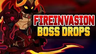AQW- /Fireinvasion New Boss Drops + Item Showcase