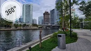 360&deg; Miami River GreenWay , Cycling Virtual Travel Tour , Miami FL , November 2025