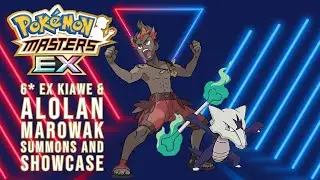 6* EX Kiawe & Alolan Marowak Summons & Showcase | POKEMON Masters EX