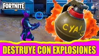 HOW TO COMPLETE Destroy objects with explosions - FORTNITE