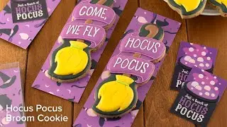 How to Decorate a Witch&rsquo;s Broom &ldquo;Hocus Pocus&rdquo; Cookie for Halloween