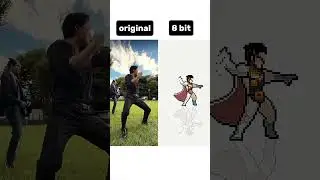 Metro man edit dance original vs 8 bit #shorts #memes #feedshorts