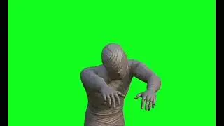 pubg 3D  Mummy set modal green screen video