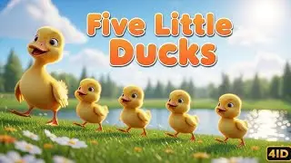 Five Little Ducks Went Out One Day 🦆 | Fun Nursery Rhyme for Kids