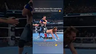 John Cena's Tribute to His Greatest Rivals 🔥👌#shorts #johncena #wweshorts