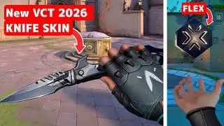 New VCT 2026 Knife Skin and Flex in Valorant