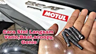 Cara Stel Langsam Motor Beat vario Scoopy Genio 2021