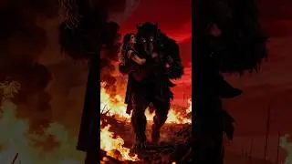 Werewolf Guardian 🐺 Rescue Through Fire Cinematic Dark Fantasy Short