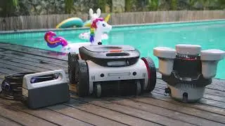 From Surface to Waterline, Spotless Every Time: #AquaMarvin #AM6 Cordless Robotic Pool Cleaner