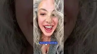 Embracing my grey because I love my grey hair!