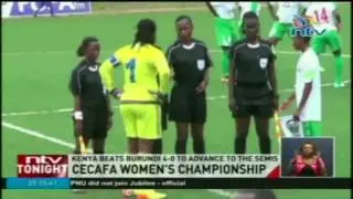 Kenya beats Burundi 4-0 to advance to the Semis