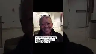 Nikki Giovanni talking about the brothers of Kappa Alpha Psi &diams;️ #KappaAlphaPsi