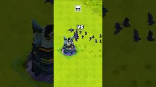 Max Wizard Tower Vs 10 Bat Spells 💀🙌 #shorts #clashofclans #gaming