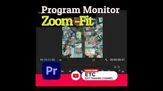 PROGRAM MONITOR | ZOOM  | FIT  | ADOBE PREMIERE PRO | #shorts