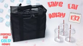 Drinks Delivery Bag for Cold Drinks - Smoothies Slushies Milkshake Iced Coffee Tea Ice-Cream Deserts