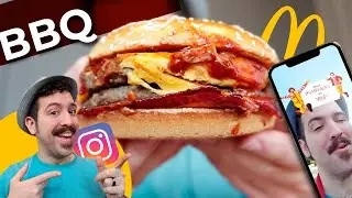 ¡EXPLOSION BBQ! Comiendo la nueva McExtreme y lo que decida el filtro de instagram en McDonald's