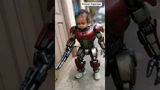 Shreyan Superstar Transform On Transformer 🤯 #ironman #marvel #cutebaby #cute #shorts #shreyan #ai