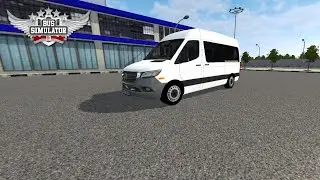 MOD BUSSID MERCEDES BENZ SPRINTER 25000 PESSENGER VAN 2022 OEM LOOK