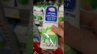 YOUNG COCONUT JUICE DRINK WITH PULP #shorts #viral #trending #youtubeshorts #asmr #2024 #shortsfeed