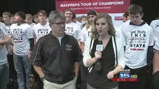Coldwater Cavaliers football named OPS Team of the Week on WANE-TV 1/19/16
