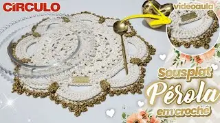 Sousplat Pérola em Crochê